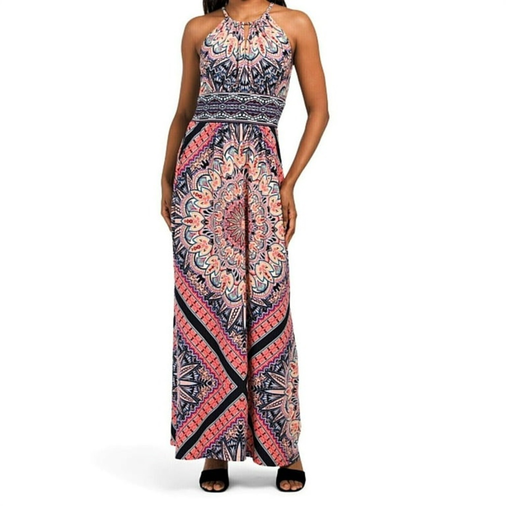 NWT London Times Print MJ Morris Maxi Dress